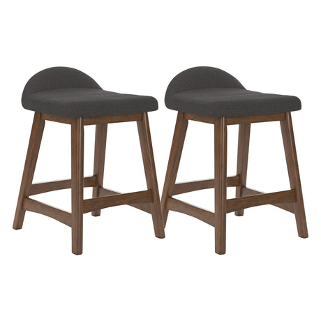 Ensemble de 2 tabourets de bar rembourrés - Lyncott