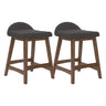 Ensemble de 2 tabourets de bar rembourrés - Lyncott