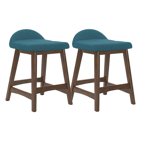 Ensemble de 2 tabourets de bar rembourrés - Lyncott