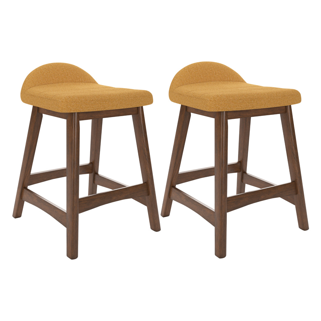 Ensemble de 2 tabourets de bar rembourrés - Lyncott