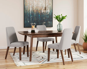 Ensemble de salle à manger en bois avec 4 chaises - Lyncott