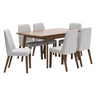 Ensemble de salle à manger en bois avec 6 chaises - Lyncott