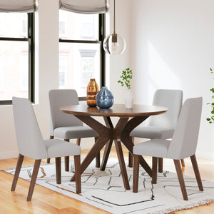 Ensemble de salle à manger en bois avec 4 chaises - Lyncott