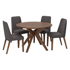 Ensemble de salle à manger en bois avec 4 chaises - Lyncott