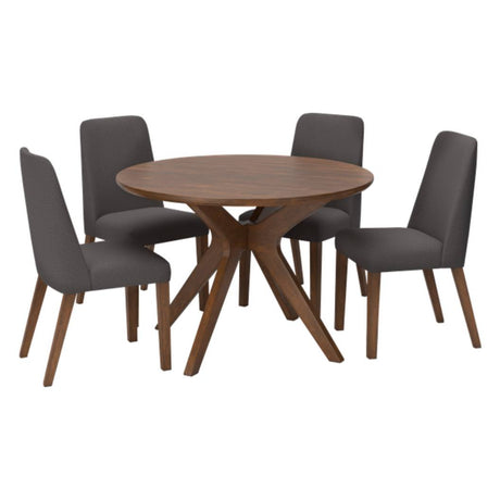 Ensemble de salle à manger en bois avec 4 chaises - Lyncott