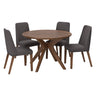 Ensemble de salle à manger en bois avec 4 chaises - Lyncott