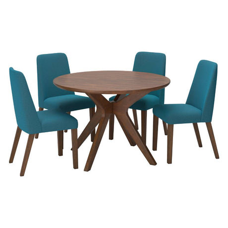 Ensemble de salle à manger en bois avec 4 chaises - Lyncott