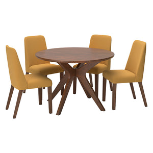 Ensemble de salle à manger en bois avec 4 chaises - Lyncott