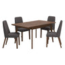 Ensemble de salle à manger en bois avec 4 chaises - Lyncott