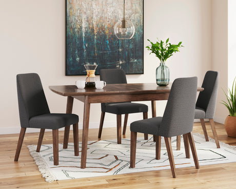 Ensemble de salle à manger en bois avec 4 chaises - Lyncott