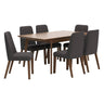 Ensemble de salle à manger en bois avec 6 chaises - Lyncott