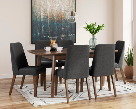 Ensemble de salle à manger en bois avec 6 chaises - Lyncott
