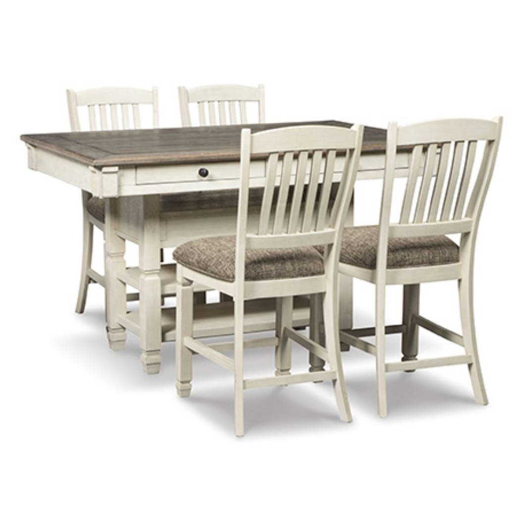 Ensemble de salle à manger en bois gris avec 4 chaises - Bolanburg