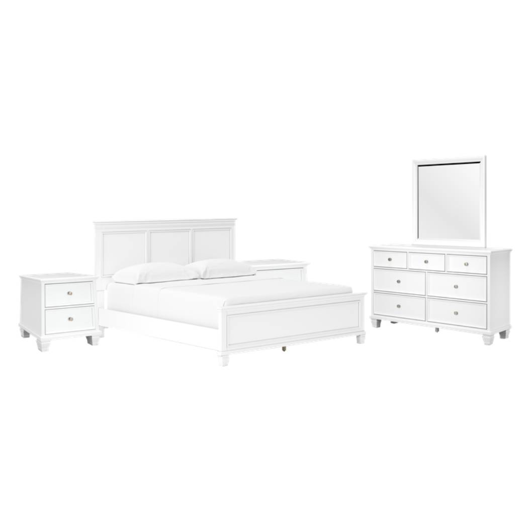 Mobilier de chambre à coucher 5 pièces Simple / Double / Grand / Très grand - Fortman