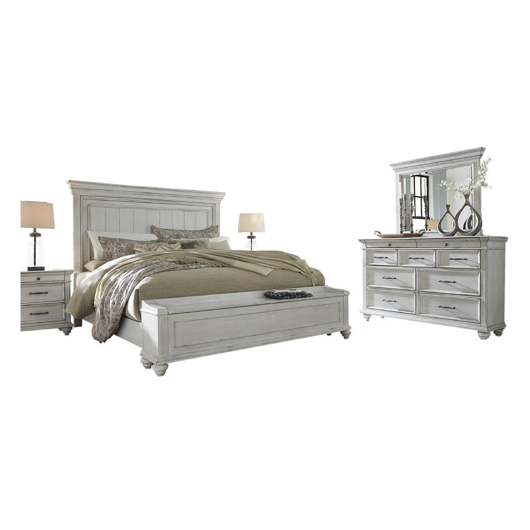 Mobilier de chambre à coucher 5 pièces Grand lit - Kanwyn