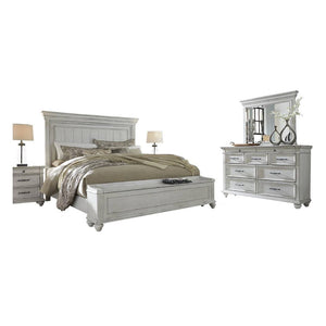 Mobilier de chambre à coucher 5 pièces Grand lit - Kanwyn