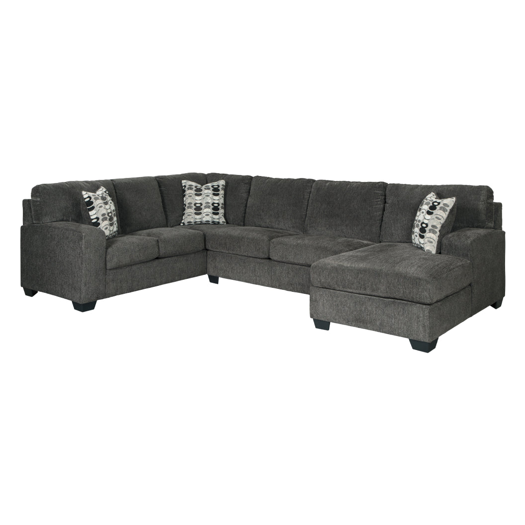 Sectionnel 3 pièces en tissu avec chaise longue - Ballinasloe