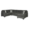Sectionnel 3 pièces en tissu avec chaise longue - Ballinasloe