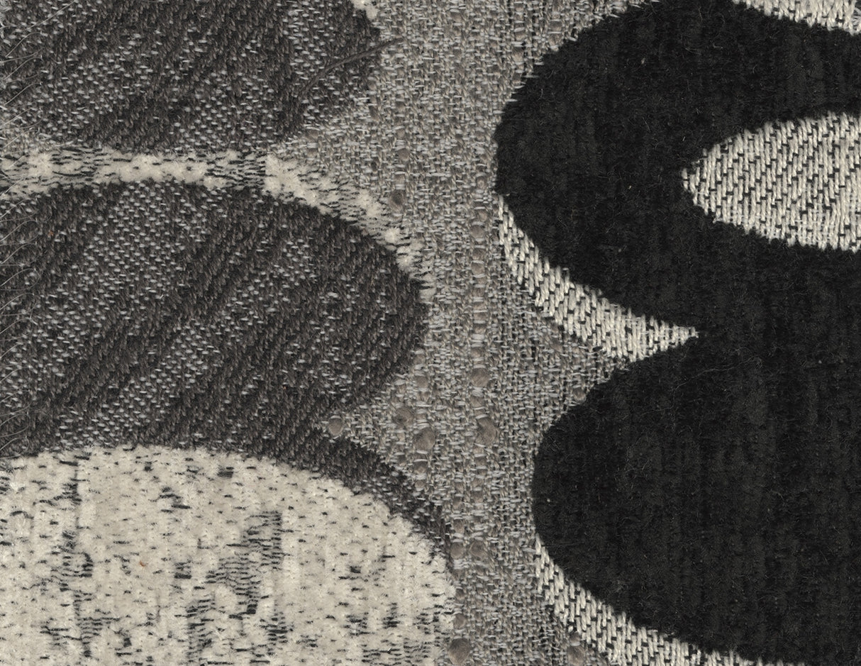 Sectionnel surdimensionné tissu gris foncé