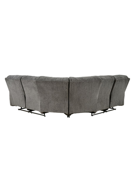 Sectionnel en tissu étain inclinable - Museum
