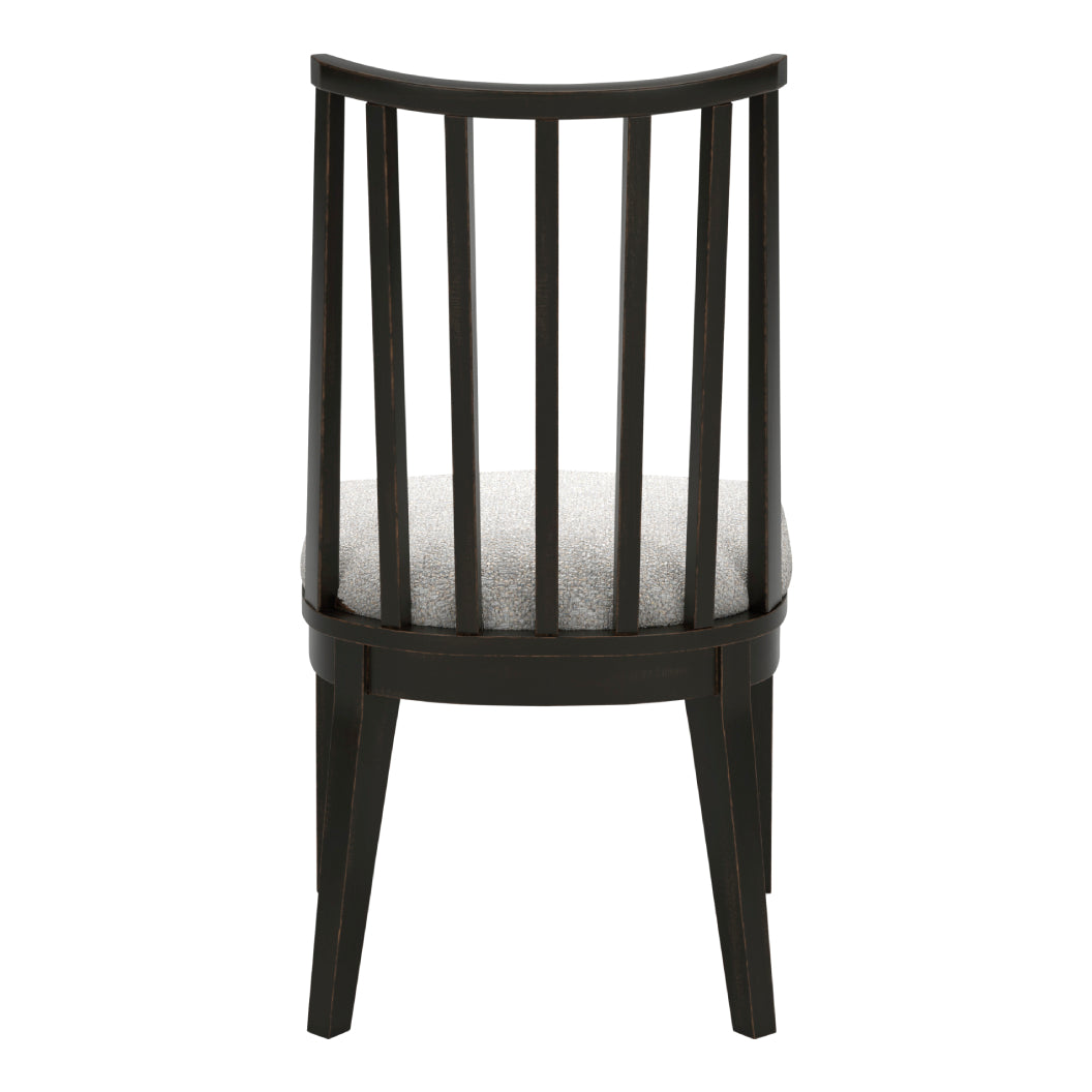 Ensemble de 2 chaises de salle à manger en bois noir - Galliden