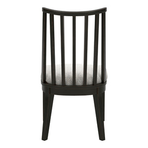 Ensemble de 2 chaises de salle à manger en bois noir - Galliden