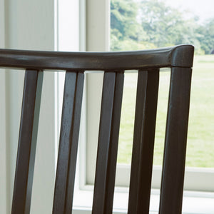 Ensemble de 2 chaises de salle à manger en bois noir - Galliden