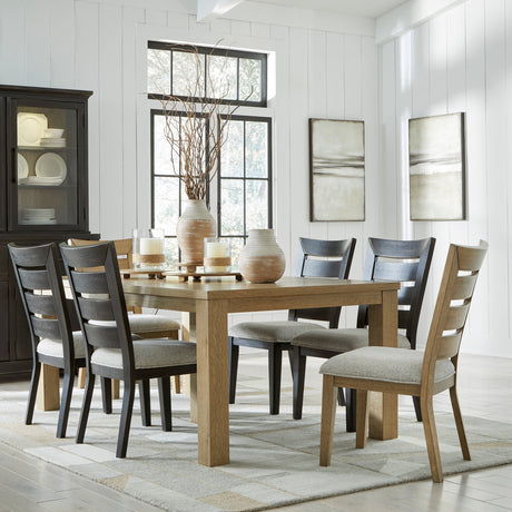 Ensemble de salle à manger avec 6 chaises rembourrées - Galliden