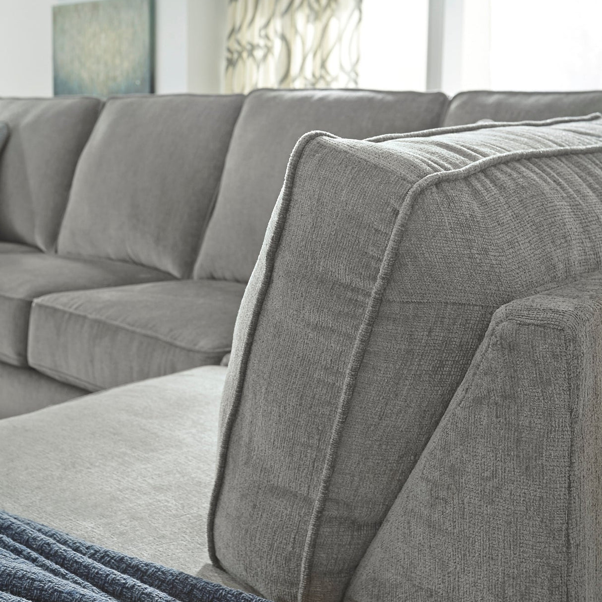 Sofa-lit chaise longue en tissu gris pâle avec matelas mousse mémoire - Altari