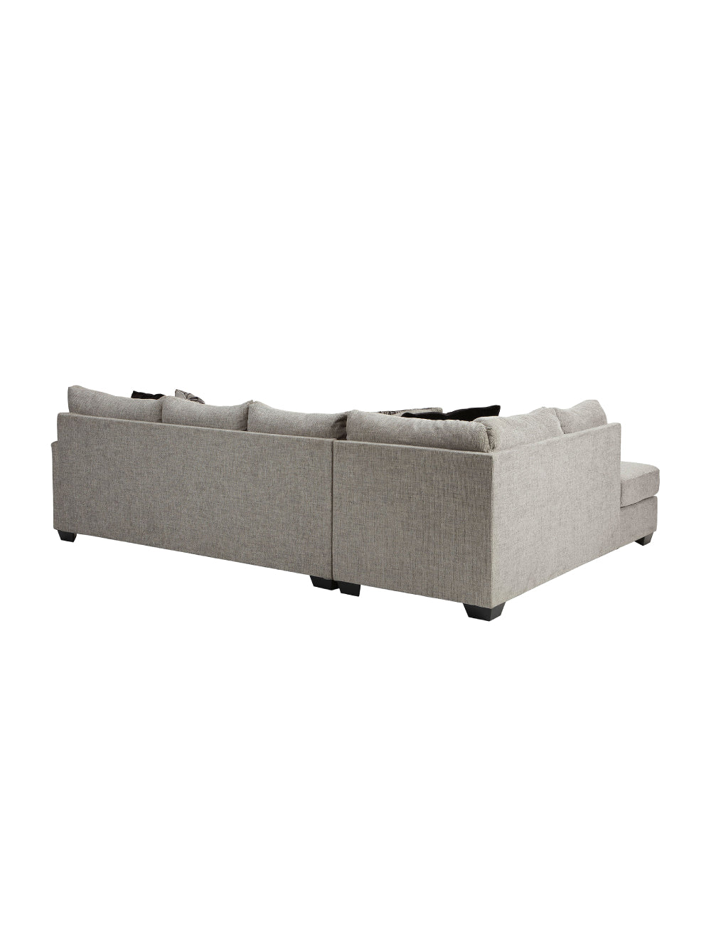 Sectionnel surdimensionné tissu gris Megginson