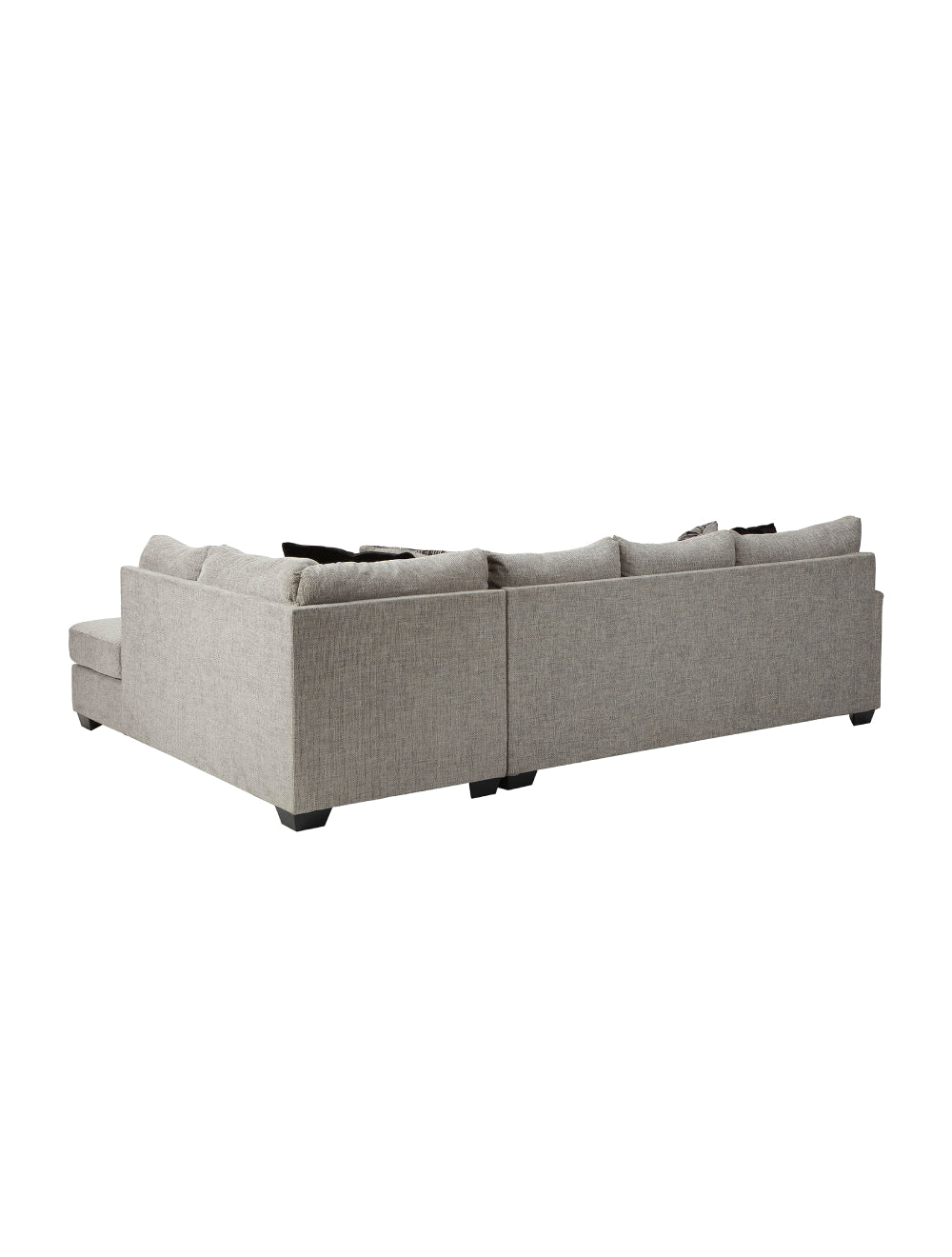 Sectionnel surdimensionné tissu gris Megginson