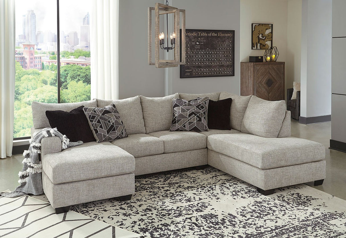 Sectionnel surdimensionné tissu gris Megginson