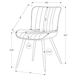Ensemble de 2 chaises de salle à manger rembourrées aspect cuir - I 1130-1131