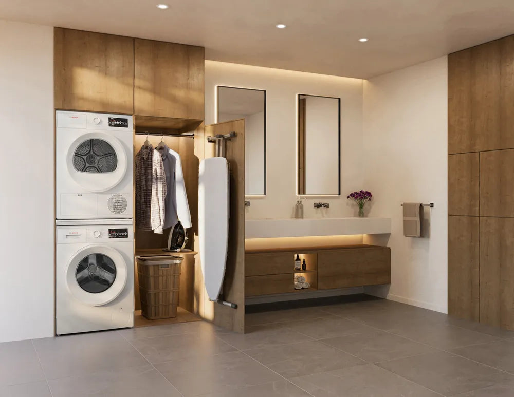 Ensemble de buanderie compact à chargement frontal 24 po, 2,2 pi³ / 4,0 pi³ Blanc - Série 300