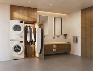 Ensemble de buanderie compact à chargement frontal 24 po, 2,2 pi³ / 4,0 pi³ Blanc - Série 300