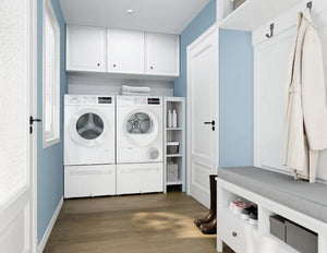 Ensemble de buanderie compact à chargement frontal 24 po, 2,2 pi³ / 4,0 pi³ Blanc - Série 300