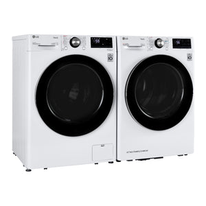 Ensemble de buanderie à chargement frontal blanc - 1455W