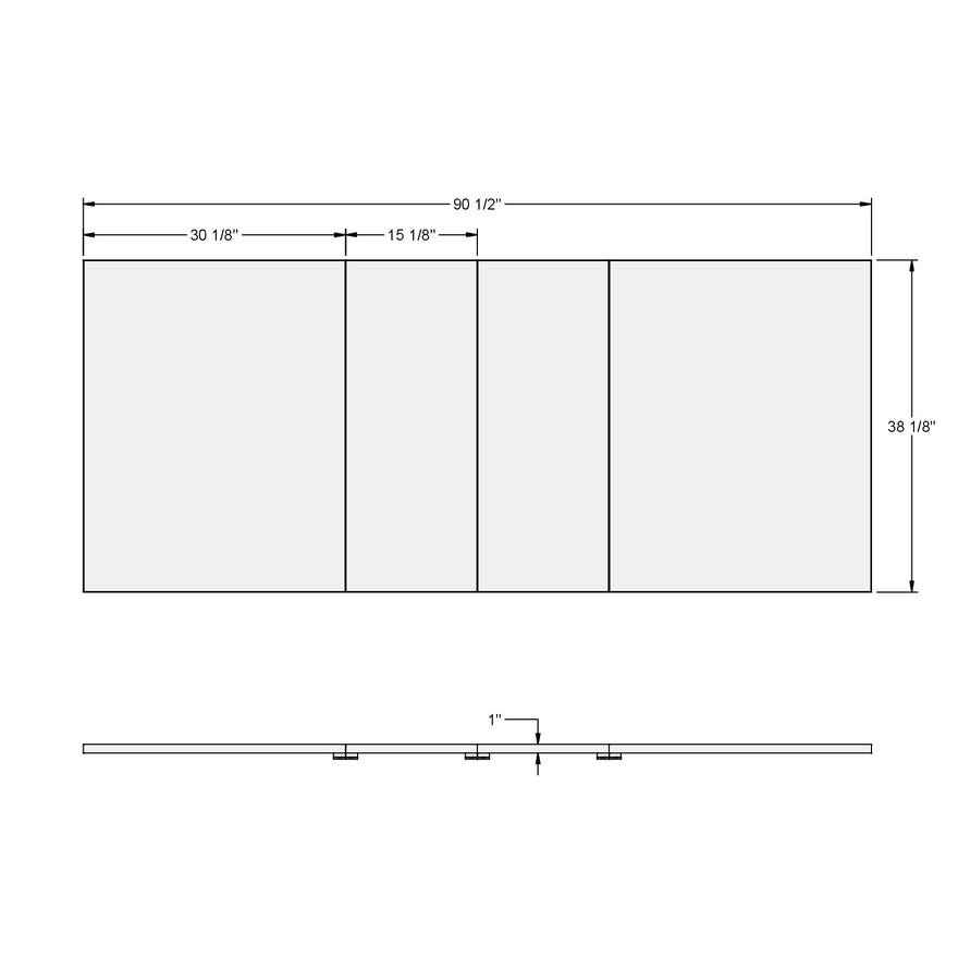 Table de salle à manger extensible en placage gris foncé - Zoom