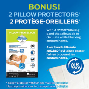 Protège-matelas confort réversible & imperméable en 5 grandeurs - Coussiné & Luxueux