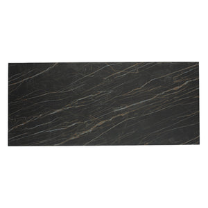 Table de salle à manger rectangulaire en céramique ou en verre - Hugo