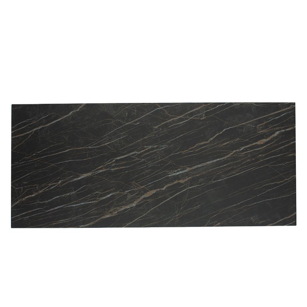 Table de salle à manger rectangulaire en céramique avec métal - Urby