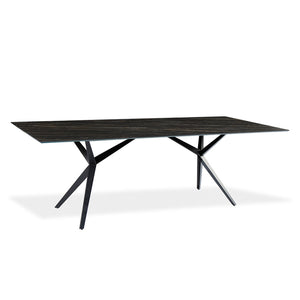 Table de salle à manger rectangulaire en céramique avec métal - Urby