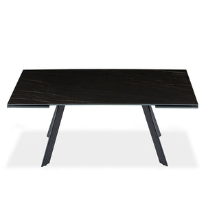 Table de salle à manger rectangulaire avec rallonge en céramique - Oliver