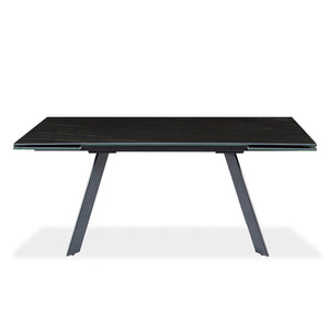 Table de salle à manger rectangulaire avec rallonge en céramique - Oliver