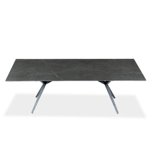 Table de salle à manger rectangulaire en céramique avec métal - Urby