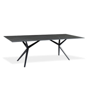 Table de salle à manger rectangulaire en céramique avec métal - Urby