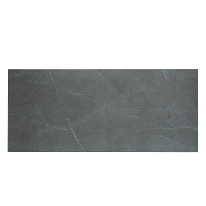 Table de salle à manger rectangulaire en céramique avec métal - Urby