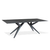 Table de salle à manger rectangulaire en céramique et métal - Jack