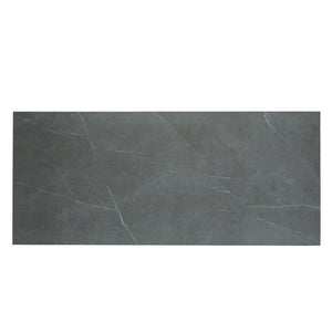 Table de salle à manger rectangulaire en céramique et métal - Jack