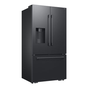 Réfrigérateur à portes françaises 36 po, 29 pi³ Acier noir mat avec Distributeur d'eau/glaçons Sphere Ice™ - Série Bespoke